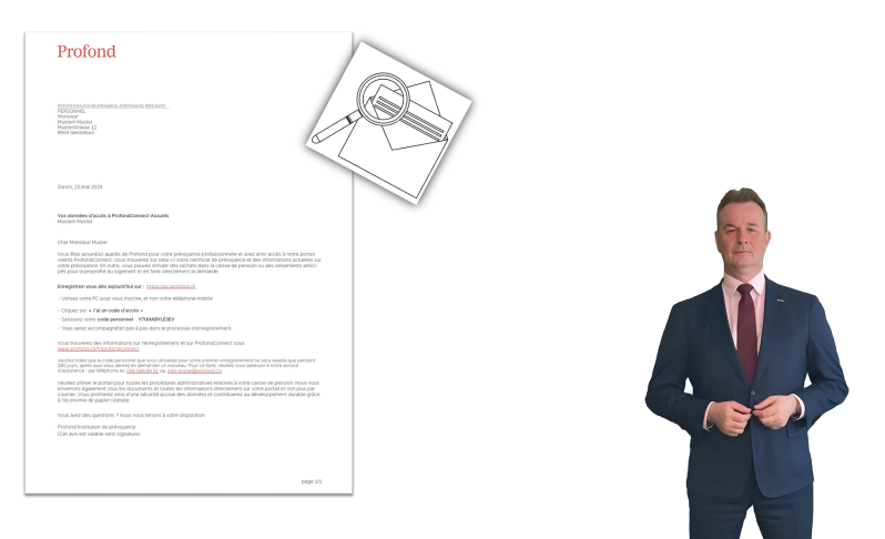 Vidéo explicative sur le processus d'enregistrement au portail client ProfondConnect
